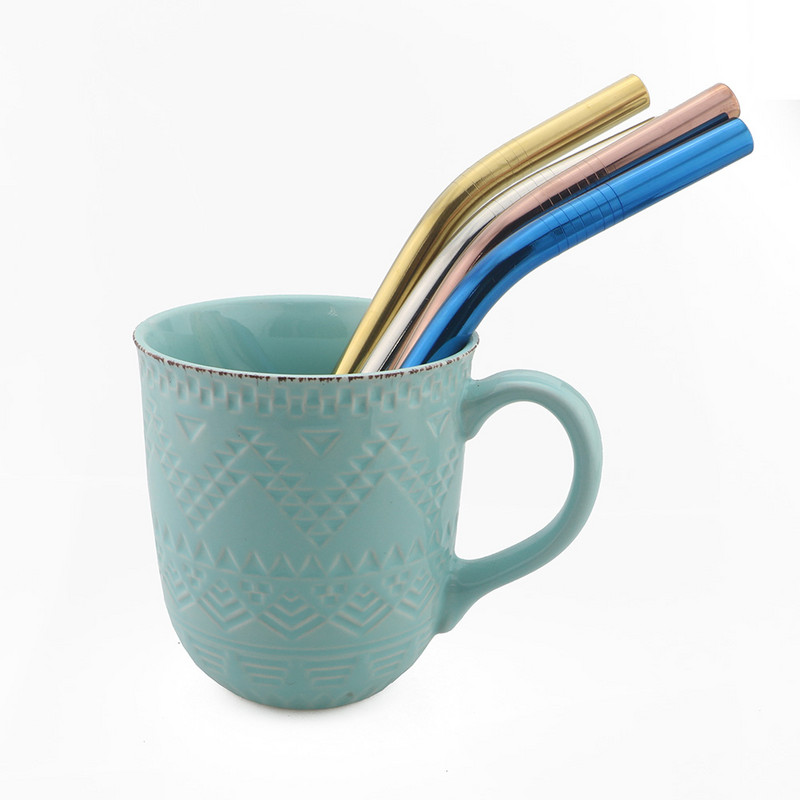 Paie de metal de înaltă calitate Paie din oțel inoxidabil Paie de băut reutilizabile Diametru 12 mm Smoothies Tapioca Perle Bar Party