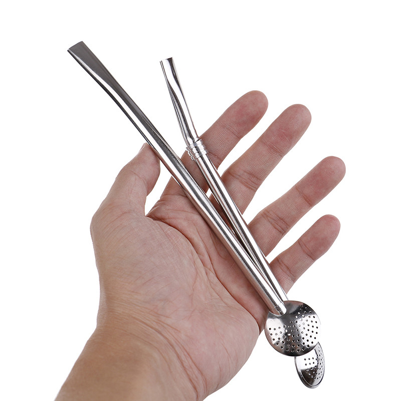 1PCS Creative Hot Drinking Straw Filter от неръждаема стомана Ръчно изработен Yerba Mate Tea Bombilla Gourd Washable Practiacl Tea Tool