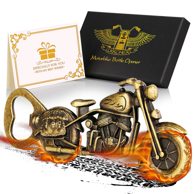Deschizător de sticle de bere pentru motocicletă Deschizător de sticle pentru motocicletă din bronz Cadou de bere pentru motocicletă pentru bărbați Instrument pentru deschizător de sticle din bronz vintage