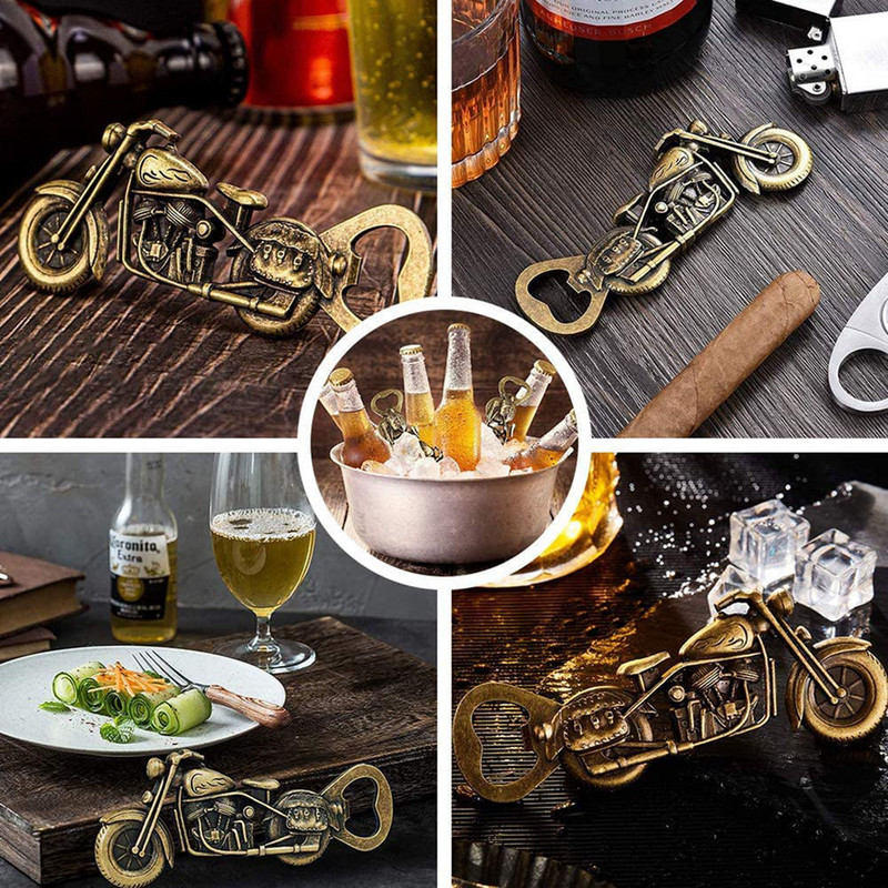 Deschizător de sticle de bere pentru motocicletă Deschizător de sticle pentru motocicletă din bronz Cadou de bere pentru motocicletă pentru bărbați Instrument pentru deschizător de sticle din bronz vintage