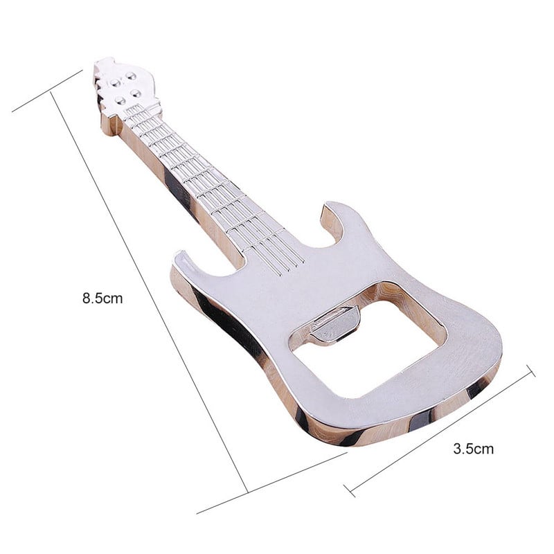 1 buc. Deschizător portabil din oțel inoxidabil în formă de chitară Dispozitiv de îndepărtare a deschizătorului de sticle de bere Dispozitive de bucătărie multifuncționale Instrument de bar