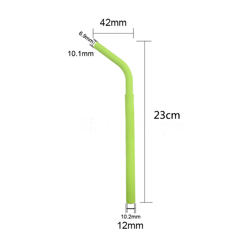 UPORS Paie pliabilă cu cutie Paie pliabilă din silicon de calitate alimentară Paie de băut reutilizabile Eco-friendly Paie pliabilă 1buc