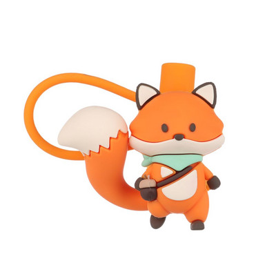 1 buc capac de praf de băut din desene animate, din silicon, cu paie, capac, capac, capac reutilizabil, accesorii pentru pahare, recipiente rezistente la praf, instrument pentru bar de bucătărie