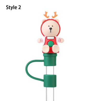 1 buc capac de praf de băut din desene animate, din silicon, cu paie, capac, capac, capac reutilizabil, accesorii pentru pahare, recipiente rezistente la praf, instrument pentru bar de bucătărie