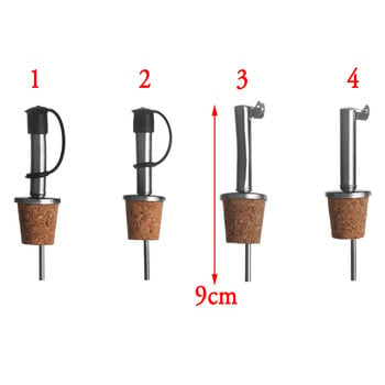 1 бр. Запушалка от неръждаема стомана за бутилка вино, зехтин Дозатор за наливане Накрайник за наливане на бутилка Запушалка за бутилка Бар аксесоари