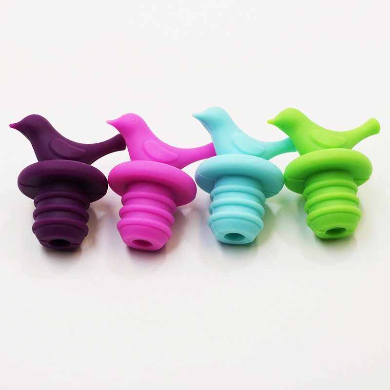 Noul design creativ de păsări, dop de vin, dop de plută de vin din silicon, capac pentru dop Capace pentru sticle, dop pentru sticlă, dopuri pentru toarnă de vin