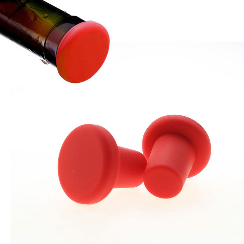 Silicone World Dop pentru sticle de vin din silicon Capace pentru sticle Dop pentru vin Bar de familie Instrumente de conservare rezistente la scurgeri Silicon alimentar