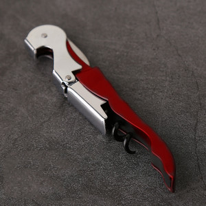 Deschidetor de sticle de bere, 11 culori, tirbușon profesional, cu balama dublă, ospătari, sticle de vin, deschizător de capace de bere, articole de bar