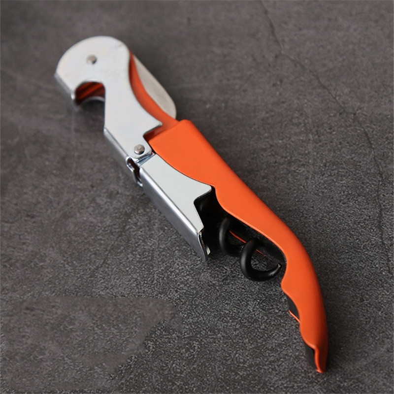 Deschidetor de sticle de bere, 11 culori, tirbușon profesional, cu balama dublă, ospătari, sticle de vin, deschizător de capace de bere, articole de bar