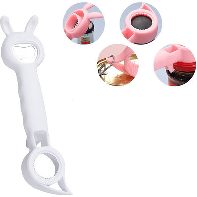 Vacclo Deschizător de sticle multifuncțional patru în unu Dispozitiv de înșurubare a capacului de sticle pentru conserve de uz casnic Deschizător de sticle creativ pentru conserve