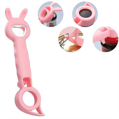 Vacclo Deschizător de sticle multifuncțional patru în unu Dispozitiv de înșurubare a capacului de sticle pentru conserve de uz casnic Deschizător de sticle creativ pentru conserve