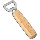 Praktiškas guminės medinės rankenos nerūdijančio plieno alaus butelių atidarytuvas Creative medinės rankenos alaus kamštelio atidarytuvas Alaus butelių atidarytuvas