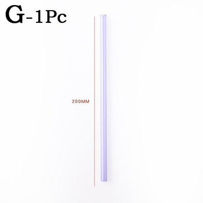 Spalvingi stikliniai šiaudeliai Daugkartinio naudojimo geriamieji šiaudeliai Ekologiški didelio borosilikatinio stiklo šiaudiniai stikliniai vamzdeliai vakarėliams tinka baro gėrimai