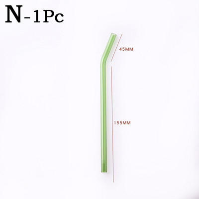 Spalvingi stikliniai šiaudeliai Daugkartinio naudojimo geriamieji šiaudeliai Ekologiški didelio borosilikatinio stiklo šiaudiniai stikliniai vamzdeliai vakarėliams tinka baro gėrimai