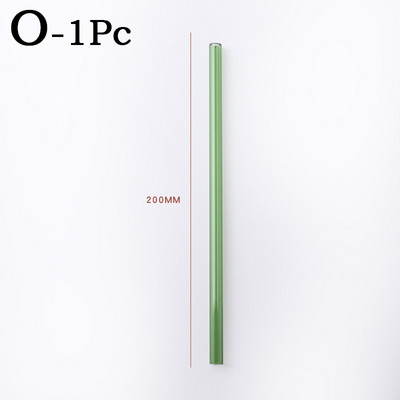 Spalvingi stikliniai šiaudeliai Daugkartinio naudojimo geriamieji šiaudeliai Ekologiški didelio borosilikatinio stiklo šiaudiniai stikliniai vamzdeliai vakarėliams tinka baro gėrimai