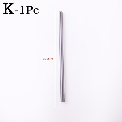 Spalvingi stikliniai šiaudeliai Daugkartinio naudojimo geriamieji šiaudeliai Ekologiški didelio borosilikatinio stiklo šiaudiniai stikliniai vamzdeliai vakarėliams tinka baro gėrimai