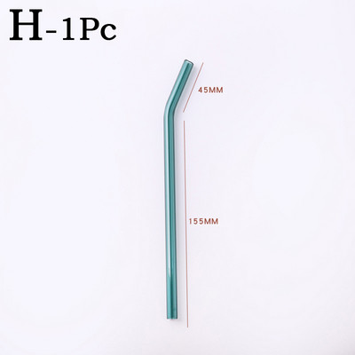 Spalvingi stikliniai šiaudeliai Daugkartinio naudojimo geriamieji šiaudeliai Ekologiški didelio borosilikatinio stiklo šiaudiniai stikliniai vamzdeliai vakarėliams tinka baro gėrimai