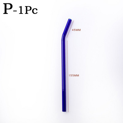 Spalvingi stikliniai šiaudeliai Daugkartinio naudojimo geriamieji šiaudeliai Ekologiški didelio borosilikatinio stiklo šiaudiniai stikliniai vamzdeliai vakarėliams tinka baro gėrimai