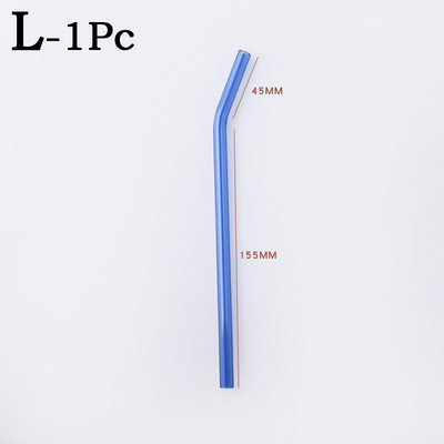 Spalvingi stikliniai šiaudeliai Daugkartinio naudojimo geriamieji šiaudeliai Ekologiški didelio borosilikatinio stiklo šiaudiniai stikliniai vamzdeliai vakarėliams tinka baro gėrimai