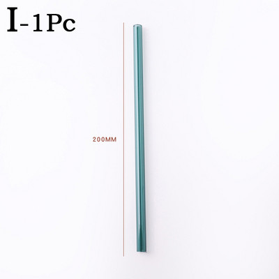 Spalvingi stikliniai šiaudeliai Daugkartinio naudojimo geriamieji šiaudeliai Ekologiški didelio borosilikatinio stiklo šiaudiniai stikliniai vamzdeliai vakarėliams tinka baro gėrimai