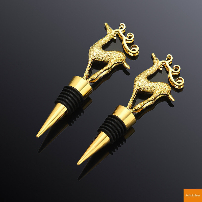 Crăciun Moș Crăciun dopuri decorative pentru vin, din aliaj de aur și argint, pentru decorare pentru sticle, dop pentru sticle, accesorii pentru vin, instrumente