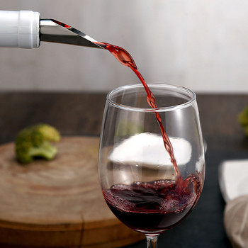 FISSMAN Комплект запушалки за вино с дървена и капачка от неръждаема стомана Аксесоари за вино Запазете свежите наливни чаши за бар парти