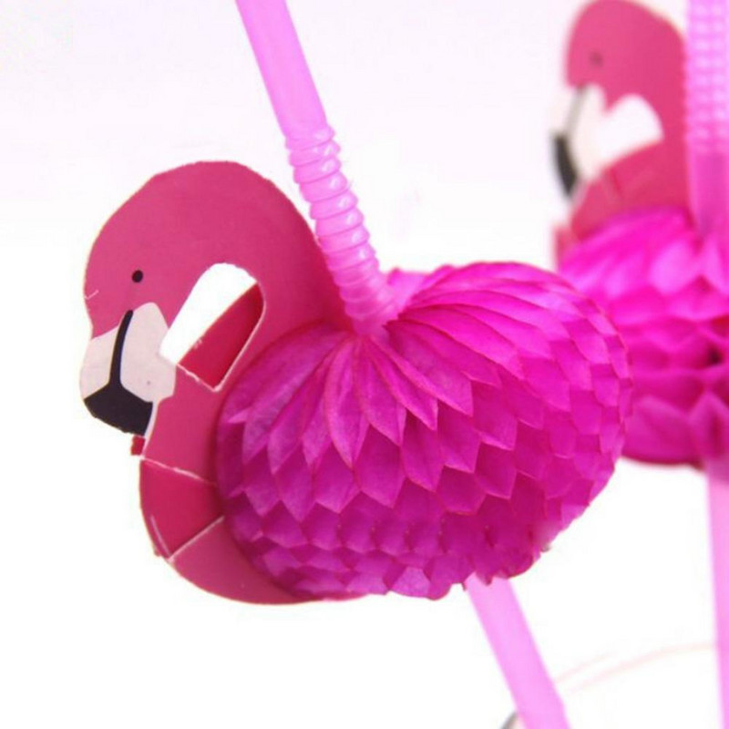 50 buc. Pai de băut pentru cocktail Flamingo, care se pot îndoi, pentru petreceri de nuntă, paie decorative pentru băut, accesorii pentru articole de bar pentru bucătărie