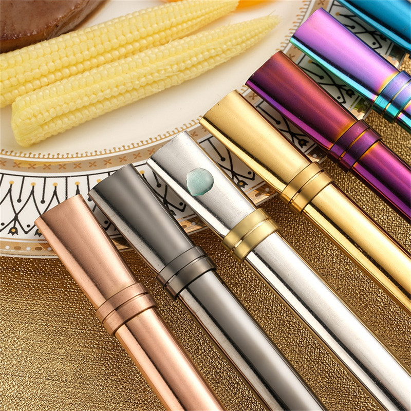 Filtru de ceai de băut din oțel inoxidabil Paie Mate Lingură de ceai Suc reutilizabil Paie de băut Unelte pentru ceai Accesorii de bucătărie lavabile