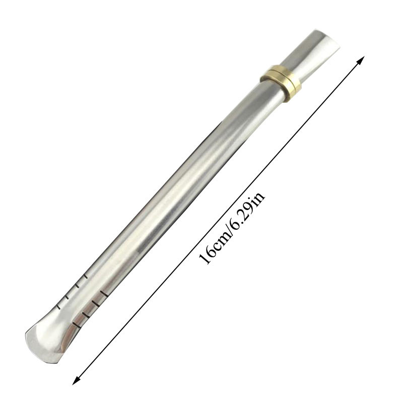 1PC paie de băut din oțel inoxidabil lingură filtru de ceai Yerba Mate paie de ceai Bombilla tărtăcuță instrumente de ceai reutilizabile