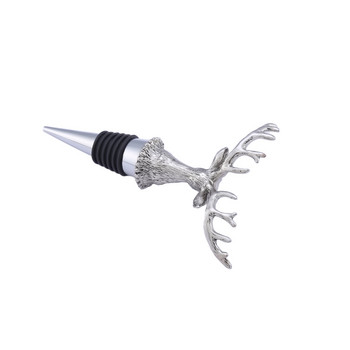 Νέο ανοξείδωτο ατσάλι Deer Stag Head Wine Pourer Μοναδικά πώματα για μπουκάλια κρασιού Wine Aerators Bar Tools Christmas Bottle Wine Stopper