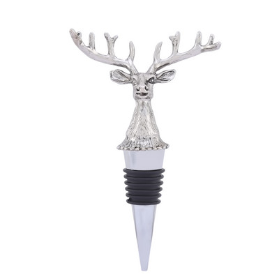 Νέο ανοξείδωτο ατσάλι Deer Stag Head Wine Pourer Μοναδικά πώματα για μπουκάλια κρασιού Wine Aerators Bar Tools Christmas Bottle Wine Stopper