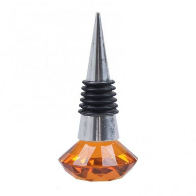 Deimantinis krištolo vyno kamštis Crystal Metal Silicone Neperšlampamas daugkartinio naudojimo vyno kamštelis Butelių sandariklis kamštienos kamštis vyno butelio kamštis