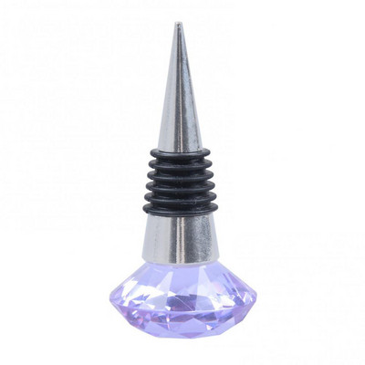 Deimantinis krištolo vyno kamštis Crystal Metal Silicone Neperšlampamas daugkartinio naudojimo vyno kamštelis Butelių sandariklis kamštienos kamštis vyno butelio kamštis