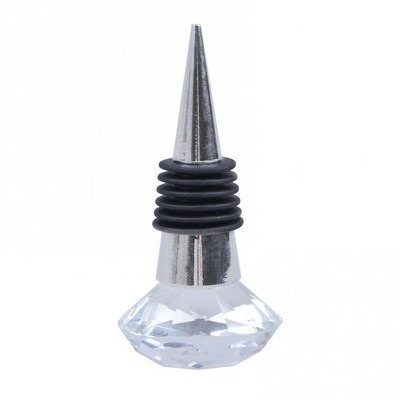 Deimantinis krištolo vyno kamštis Crystal Metal Silicone Neperšlampamas daugkartinio naudojimo vyno kamštelis Butelių sandariklis kamštienos kamštis vyno butelio kamštis