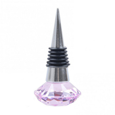 Deimantinis krištolo vyno kamštis Crystal Metal Silicone Neperšlampamas daugkartinio naudojimo vyno kamštelis Butelių sandariklis kamštienos kamštis vyno butelio kamštis