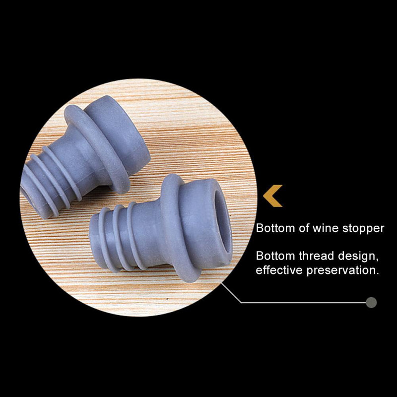 Dop reutilizabil pentru sticlă de vin de etanșare Pompă de aer cu vid Capac din silicon Capac din silicon Bucătărie Bar Ustensile de bucătărie Gadget-uri