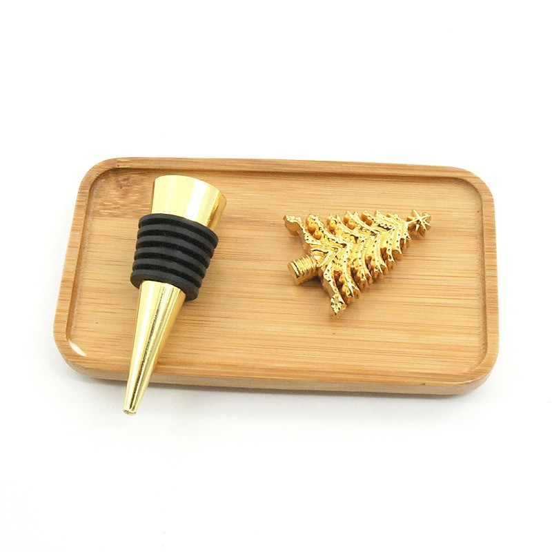 Accesorii pentru bar, dopuri de vin din aliaj, dop de vin pentru brad de Crăciun auriu, Cadouri de petrecere pentru oaspeți, dopuri creative pentru sticle de vin