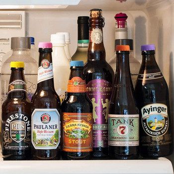 12 τμχ Καπάκια μπουκαλιών μπύρας σιλικόνης Επαναχρησιμοποιήσιμα πώματα κρασιού Κουζίνα στεγανό Fresh Keeping στεγανοποιητικό καπάκι για μπουκάλι καρυκεύματα ποτό