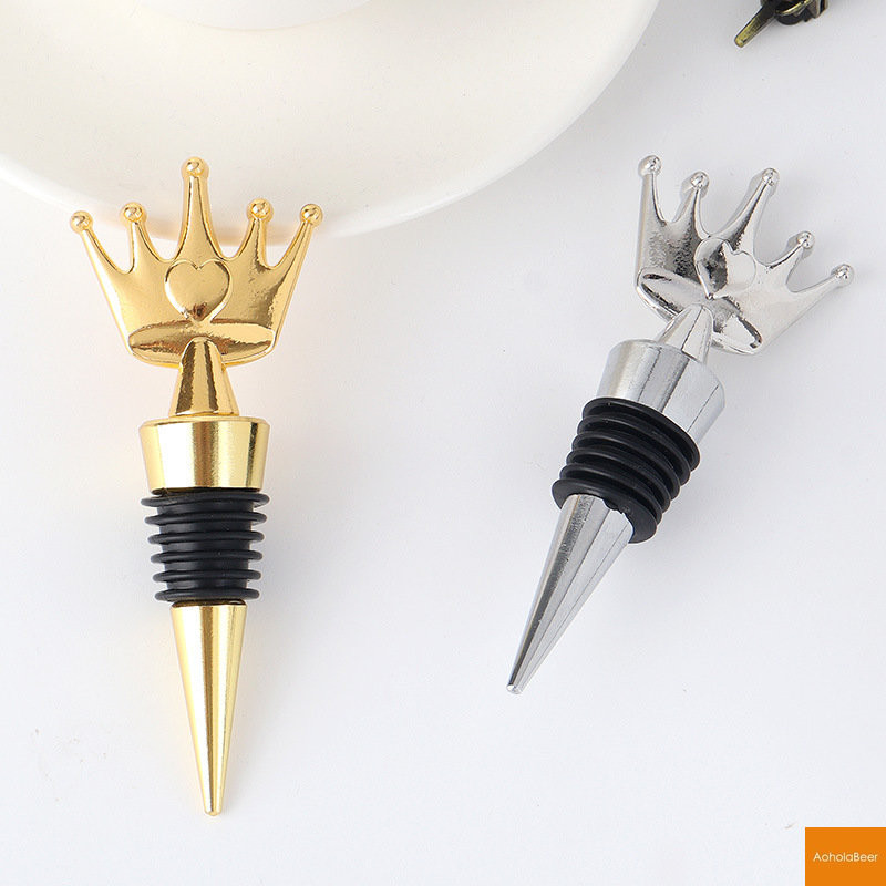 Accesorii pentru bar Baruri pentru acasă Coroana dop de vin Favoruri de nuntă pentru oaspeți Aniversare de aniversare dopuri pentru sticle cu cutie de pachet