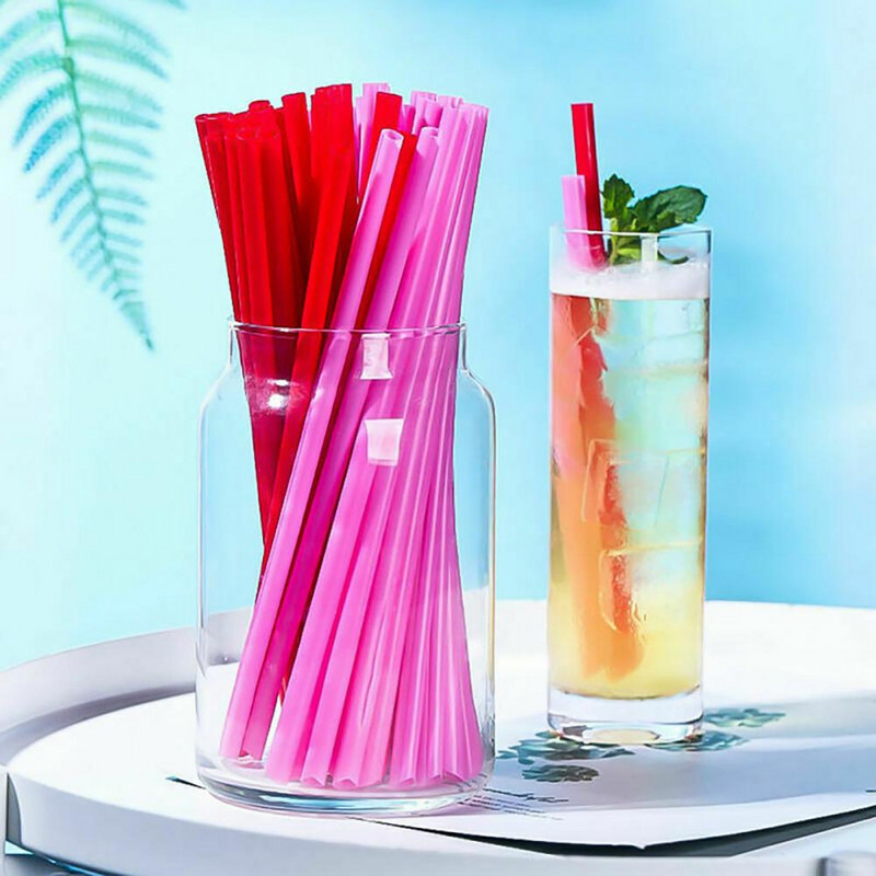 100 buc. Paie pentru amestecare în formă de inimă Mini paie de unică folosință pentru cocktail Agitatoare de cafea din plastic pentru suc de cafea