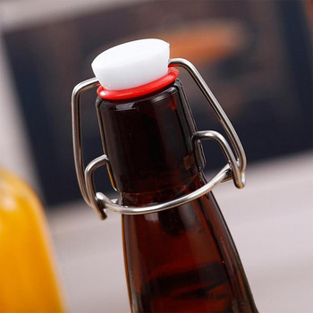 1 τεμ. Κλειστό γυάλινο μπουκάλι σφραγισμένο βάζο με καπάκι Swing Bottle Beer Enzyme Bottle Bottle Swing Stopper for Beer Bottle Top