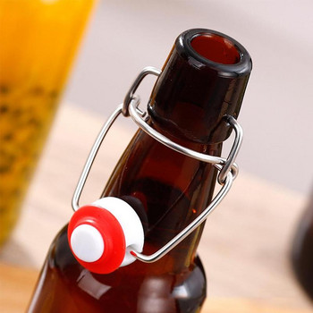 1 τεμ. Κλειστό γυάλινο μπουκάλι σφραγισμένο βάζο με καπάκι Swing Bottle Beer Enzyme Bottle Bottle Swing Stopper for Beer Bottle Top