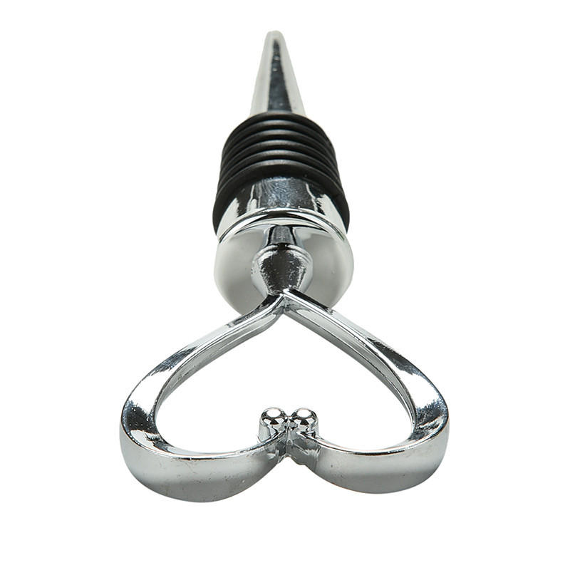 În formă de inimă, vin roșu, șampanie, dop pentru sticla de vin, set de cadouri de nuntă pentru Valentines, accesorii pentru bar, baruri pentru acasă