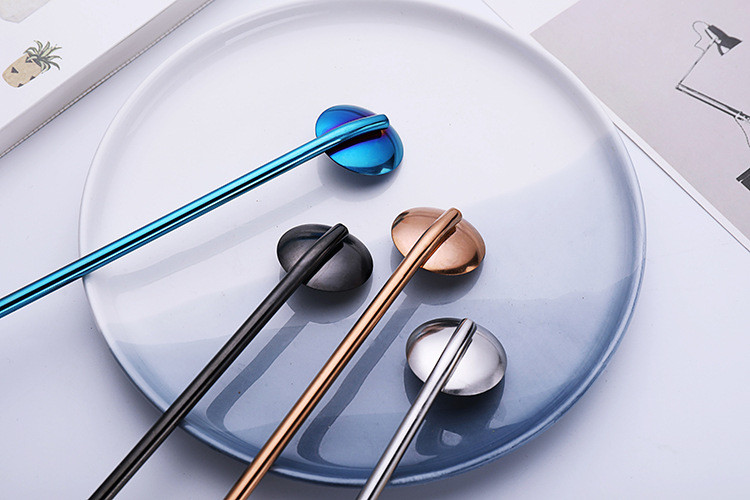 7 bucăți paie din oțel inoxidabil cu lingură paie pentru cocktail, suc de băut, paie 190x5mm