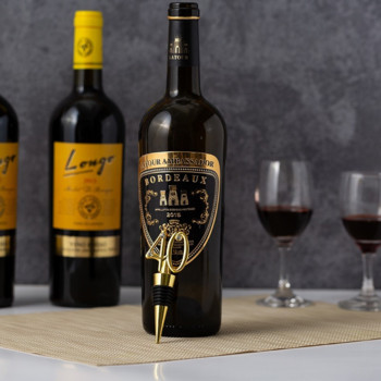 Αξεσουάρ κρασιού μπαρ Number 40 Shape Bottle Decoration Stoppers Δώρα για πάρτι γενεθλίων για φίλους Γιορτή Wine Stoppers Δώρα