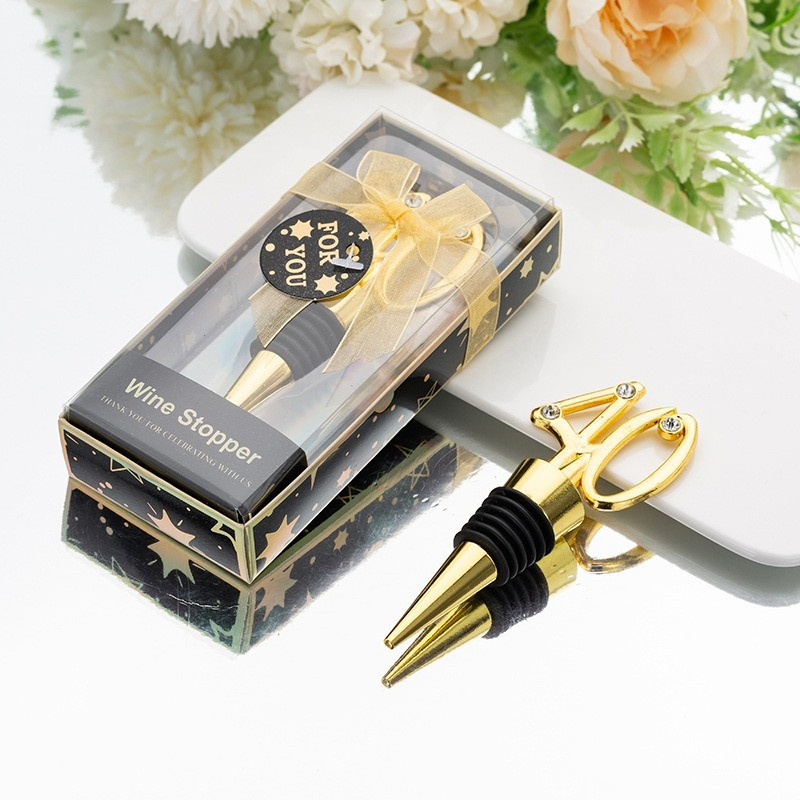 Accesorii pentru vin bar Numărul 40 Forma sticlei Opri de decorare Cadouri pentru petrecerea de aniversare pentru prieteni Opri de vin de sărbătoare Cadouri