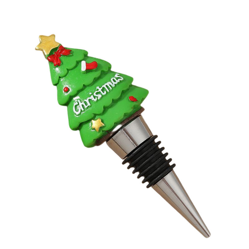 Dop pentru sticlă de vin Opri decorativ pentru pom de Crăciun Cadouri pentru petreceri de Crăciun Sticlă de bar Sigilată pentru păstrarea proaspătă a șampaniei