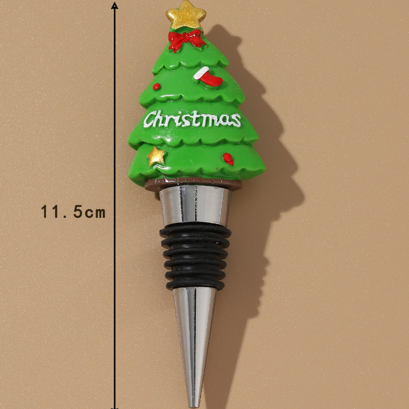 Dop pentru sticlă de vin Opri decorativ pentru pom de Crăciun Cadouri pentru petreceri de Crăciun Sticlă de bar Sigilată pentru păstrarea proaspătă a șampaniei