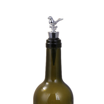 Αξεσουάρ μπαρ Διακόσμηση Lovebird Wine Stoppers Δώρα γάμου για επισκέπτες Ασημένια πώματα μπουκαλιών με εξαιρετικό κουτί συσκευασίας