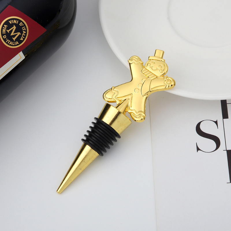 Seria de Crăciun pentru dop de vin pentru bar, decorațiuni de petrecere, în formă de om de zăpadă creativ Accesorii pentru bar pentru dop de șampanie pentru vin proaspăt